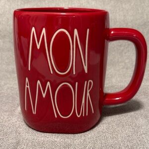 Rae Dunn Red Mon Amour Mug